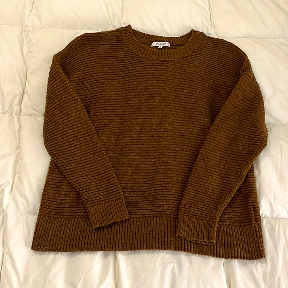 Madewell Back Button Down Knit Sweater